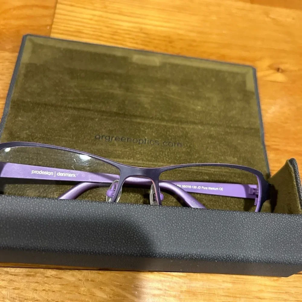 PRODESIGN DENMARK violet 1380 c.3531 EYEGLASSES FRAMES 55-16-130 B b32